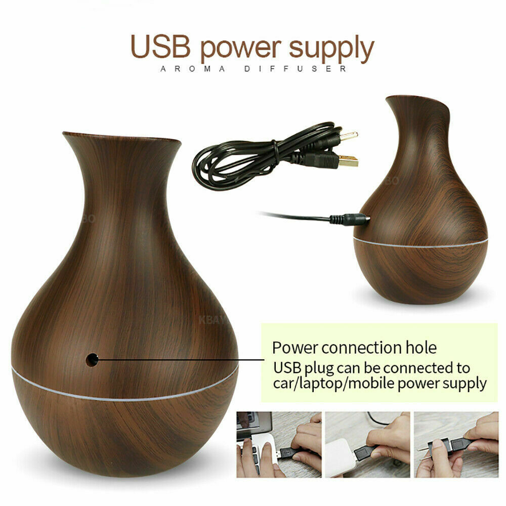 Ultrasonic Essential Oil Diffuser Aromatherapy Diffuser with LED Lights