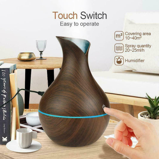 Ultrasonic Essential Oil Diffuser Aromatherapy Diffuser with LED Lights